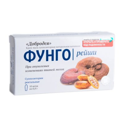 Свечи ФУНГОНКО Добродея  Рейши 10 шт * 0.8 г Сашера-мед