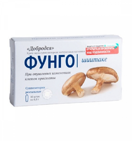Свечи ФУНГОНКО Добродея  Шиитаке  10 шт*1 гр  Сашера-мед