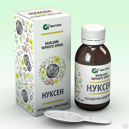 Нуксен б/м черного ореха Желудочно-кишечный 100 мл Фитэко