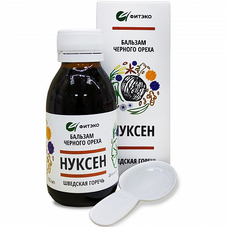 Нуксен б/м черного ореха Шведская горечь 100 мл Фитэко