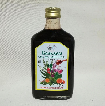 Бальзам пихтово-кедровый Мужская сила (сбитень) 250 мл Таежная продукция
