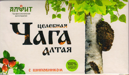 Целебная чага Алтая с шиповником 20 ф/п*2 гр Алфит
