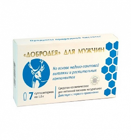 Свечи Добродея для мужчин 7 шт по 1.0 г Сашера-мед